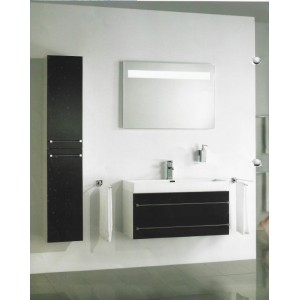 Meuble + Colonne noir Kosmos