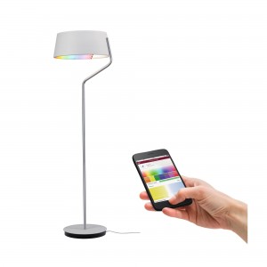 LAMPADAIRE SMARTHOME RGB BLANC / CHROME