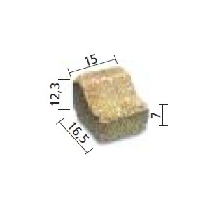 BORDURETTE MEDIEVALE FLAMME 16.5X15X12.3