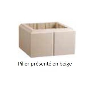 PILIER LISSE SAS 30X30 GRIS