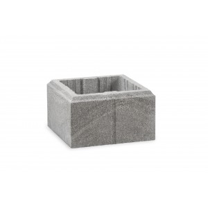 PILIER LISSE SAS 30X30 MARBRE GRIS ANTHR