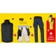 AP-PACK VETEMENTS ARTISAN WORKWEAR -T.L GILET +POCHES AMOVIBLES +PANTALON +GANTS