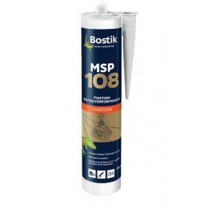 MASTIC BOSTIK MSP 108 BLANC -CART. 290ML MS POLYMERE -FIXATION HAUTE PERFORMANCE 