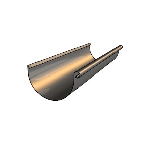 GOUTTIERE EN ZINC DE 25 