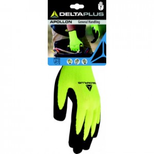 GANT MANUTENTION JAUNE FLUO SACHET DE 6 -TAILLE 10