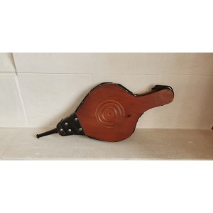 SOUFFLET CUIR LONG MANCHE COLORIS HAVANE