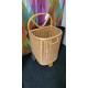  PANIER ROTIN ROULETTE HAUTEUR 58 CM 