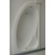 BAIGNOIRE ACRYLIQUE 1/2ANGLE  160/90 GAUCHE
