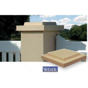 CHAPEAU PLAT 40X40CM TON PIERRE