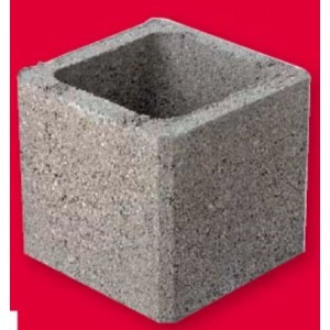 PILIER BETON LISSE GRIS 30 CM