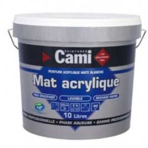 PEINTURE ACRYLIQUE MATE 10L