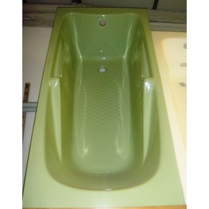 BAIGNOIRE RESINE VERTE 165 X 70 CM