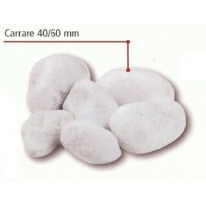 GALET BLANC CARRARE 40/60 MM