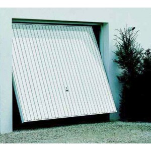 PORTE GARAGE BASCULANTE D&Eacute;BORDANTE AVEC RAIL